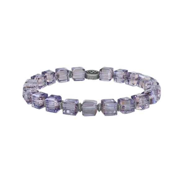 dark lila iris  - Cubes - Konplott bracelet